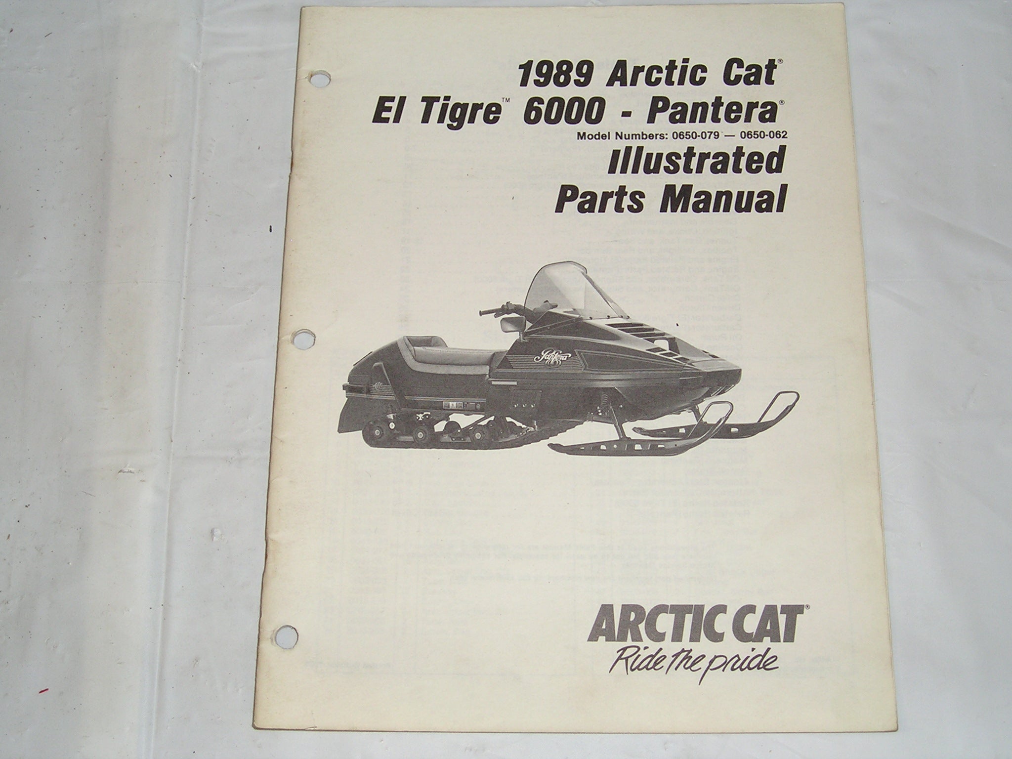 ARCTIC CAT El Tigre 6000 & Pantera Illustrated Parts Catalogue 225448