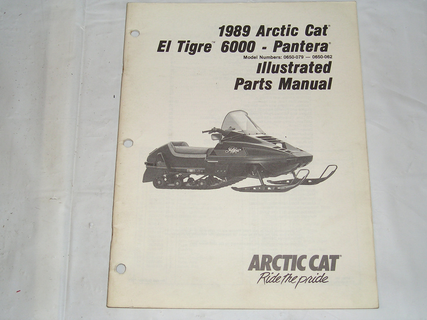 ARCTIC CAT El Tigre 6000 & Pantera Illustrated Parts Catalogue 2254-489 #S24