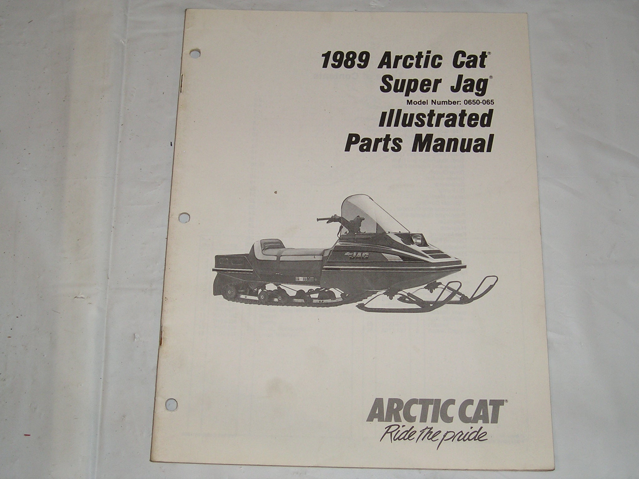 ARCTIC CAT Super Jag 1989 Illustrated Parts Catalogue 2254492 S25