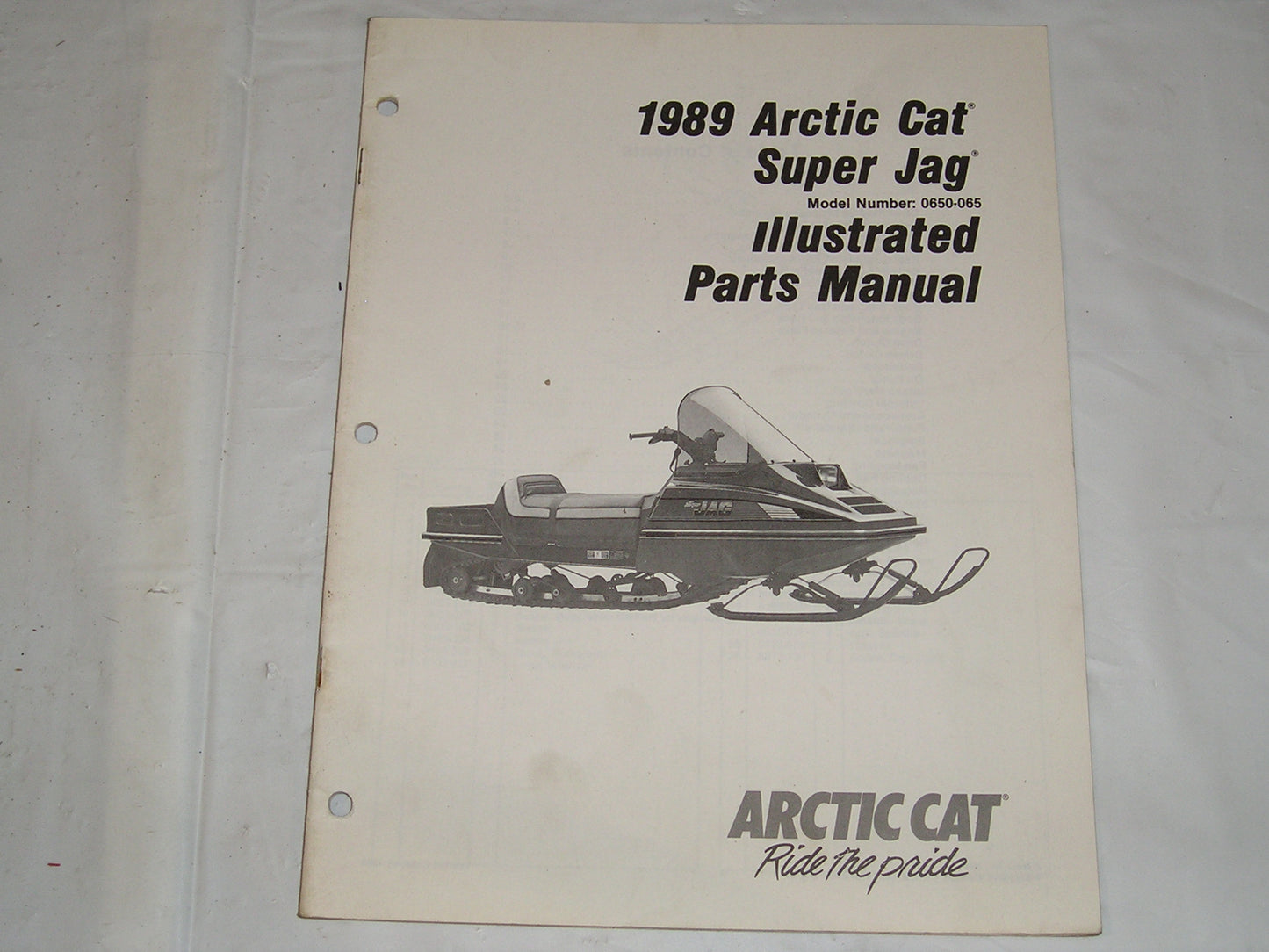 ARCTIC CAT Super Jag 1989 Illustrated Parts Catalogue 2254-492 #S25