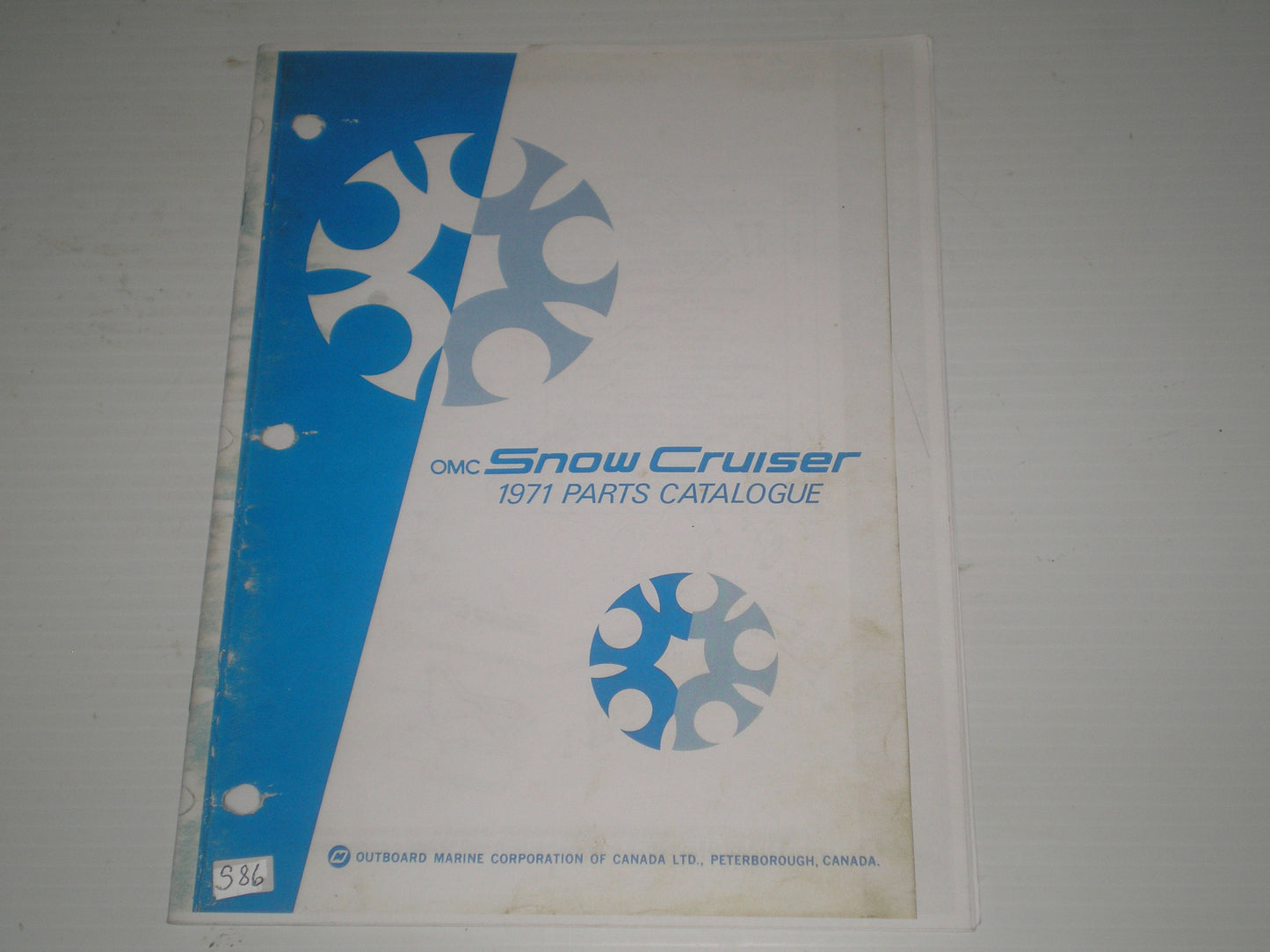 OMC Snow Cruiser Model 2011 1971 Parts Catalogue 405670 #S86