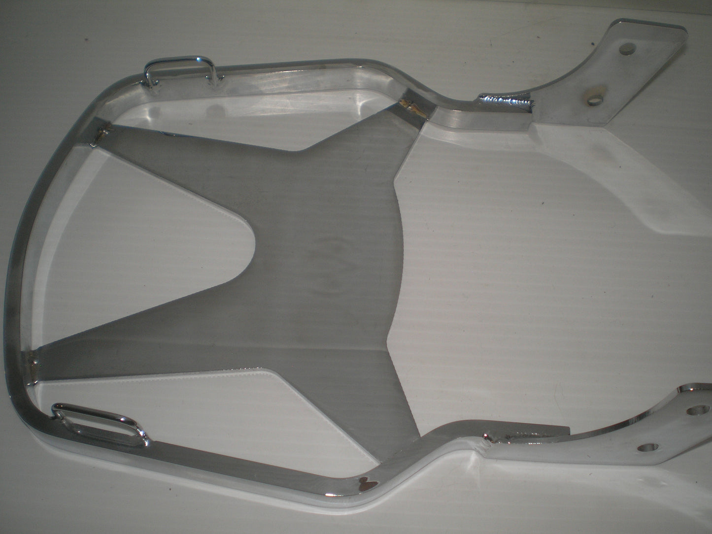 Honda Suzuki Yamaha Kawasaki Accessories - Rear Chrome Luggage Carrier
