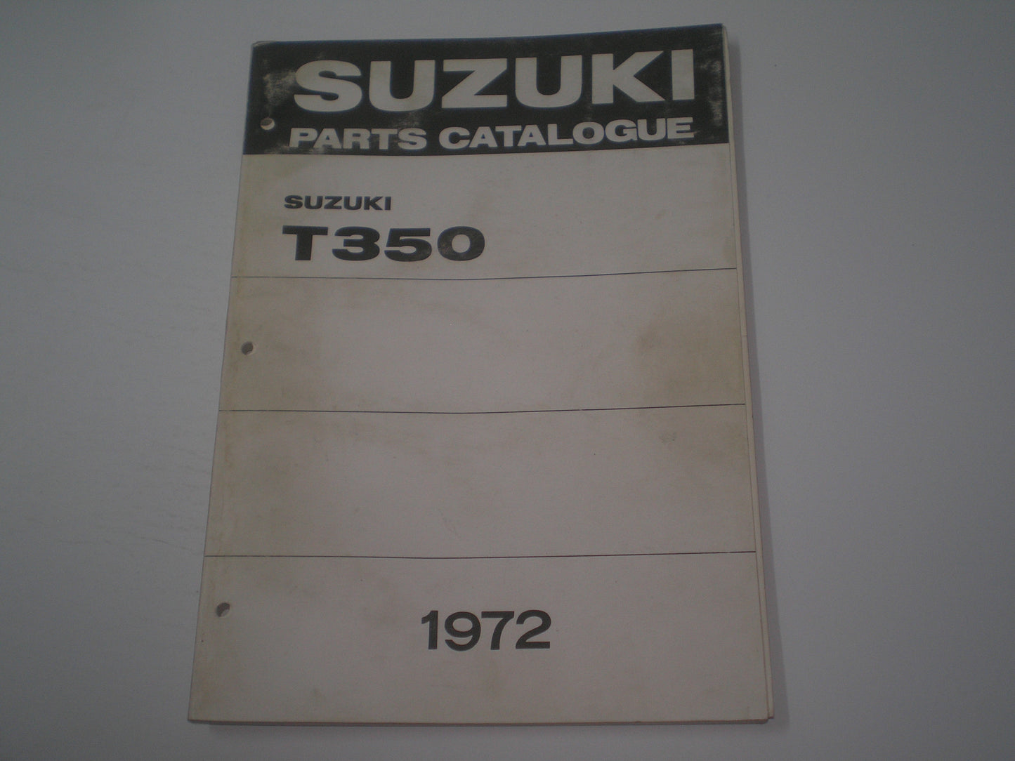SUZUKI T350 II R J 1969 1970 1971 1972 Parts Catalogue #1994