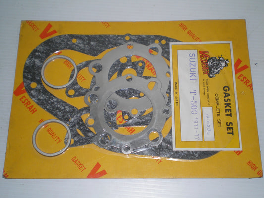 SUZUKI T500 GT500 1971-1977 Complete Engine Gasket Set #101