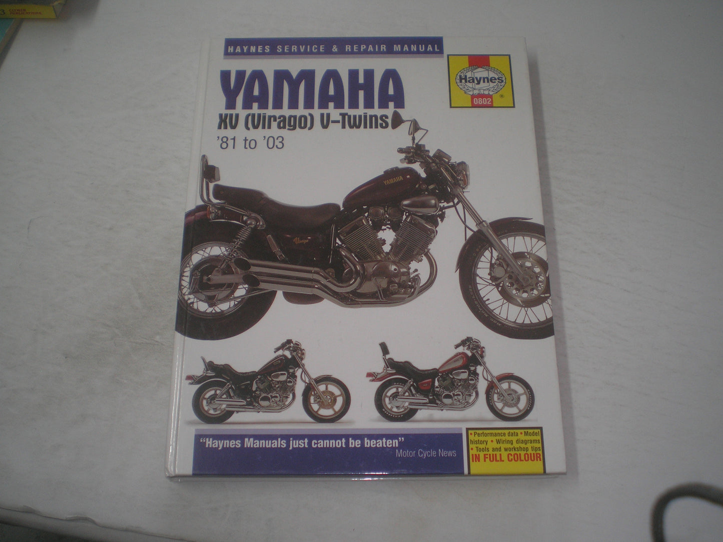 YAMAHA XV535 XV700 XV750 XV920 XV1000 XV1100 TR1 V-Twins 1981-2003 Haynes Service Manual 0802  #1295