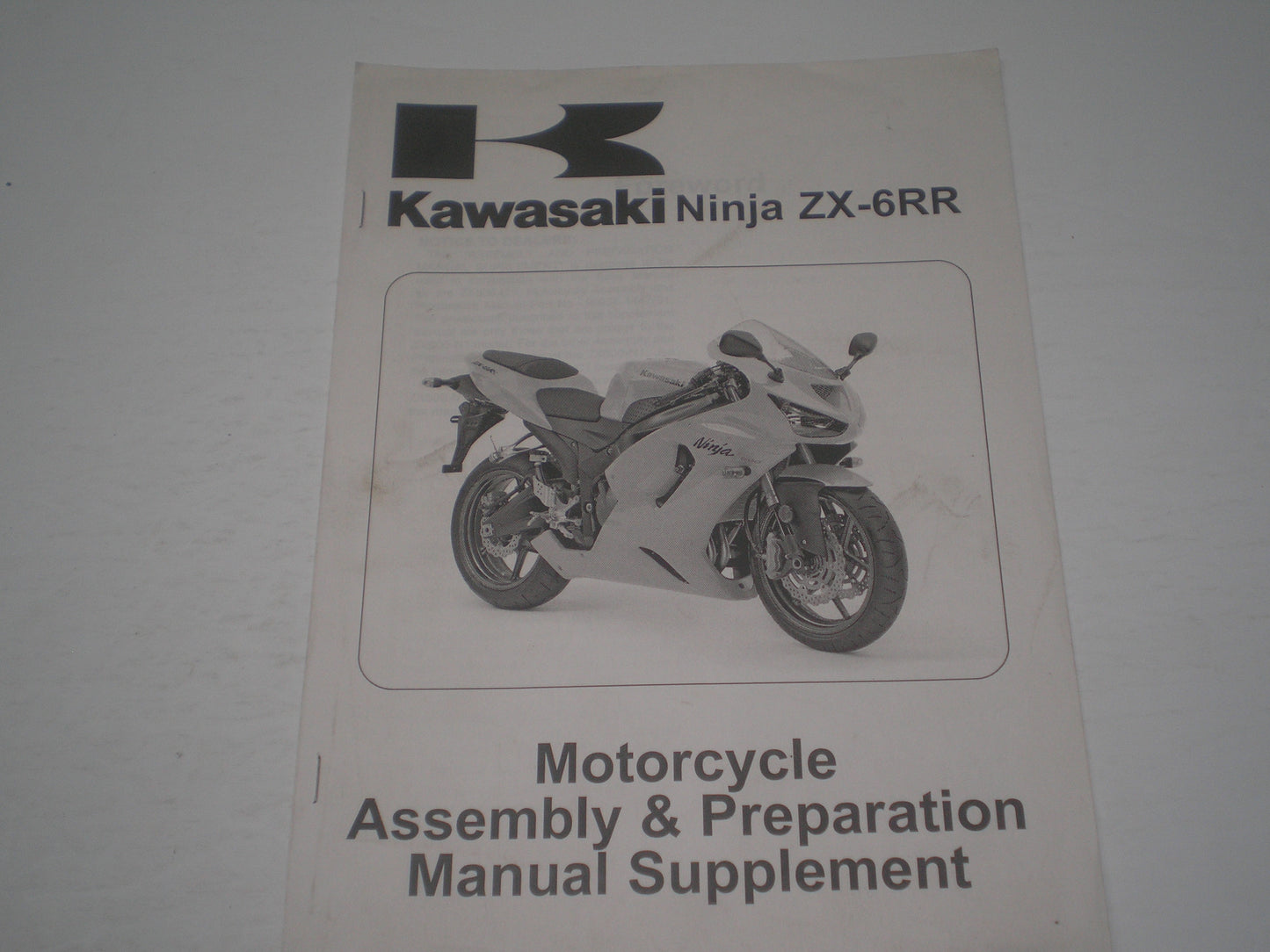 KAWASAKI ZX-6R / ZX636-C1 Ninja 2005 Assembly & Preparation Manual 99931-1447-01 #1861