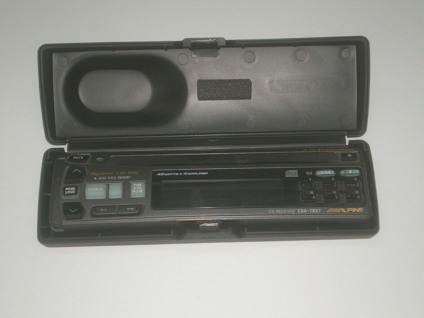 ALPINE CDA-7837 CD PLAYER & RADIO CONTROL PANEL FACE #15