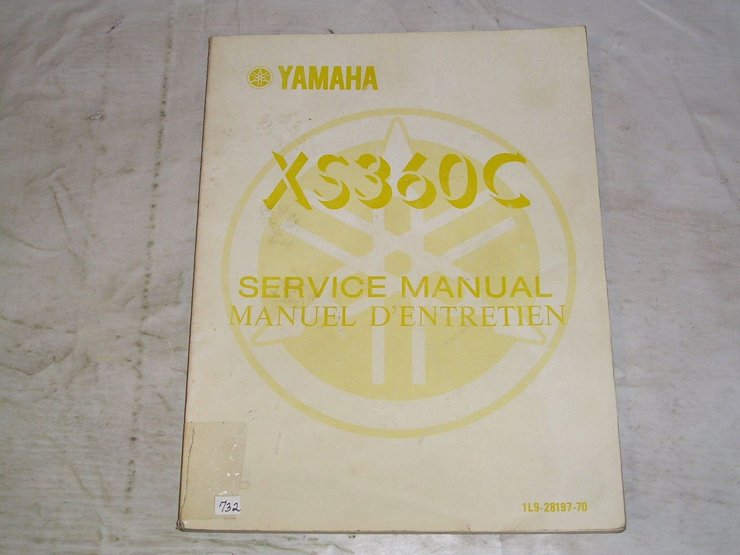 YAMAHA XS360C XS360 C 1976 Service Manual 1L9-28197-70 #732