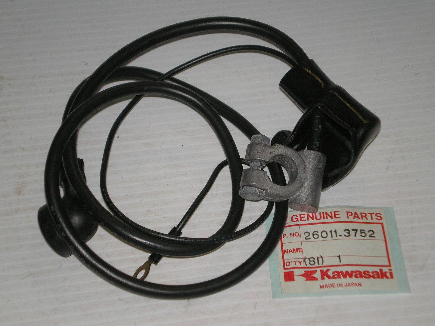 KAWASAKI JB650 Battery Negative Lead Wire 26011-3752