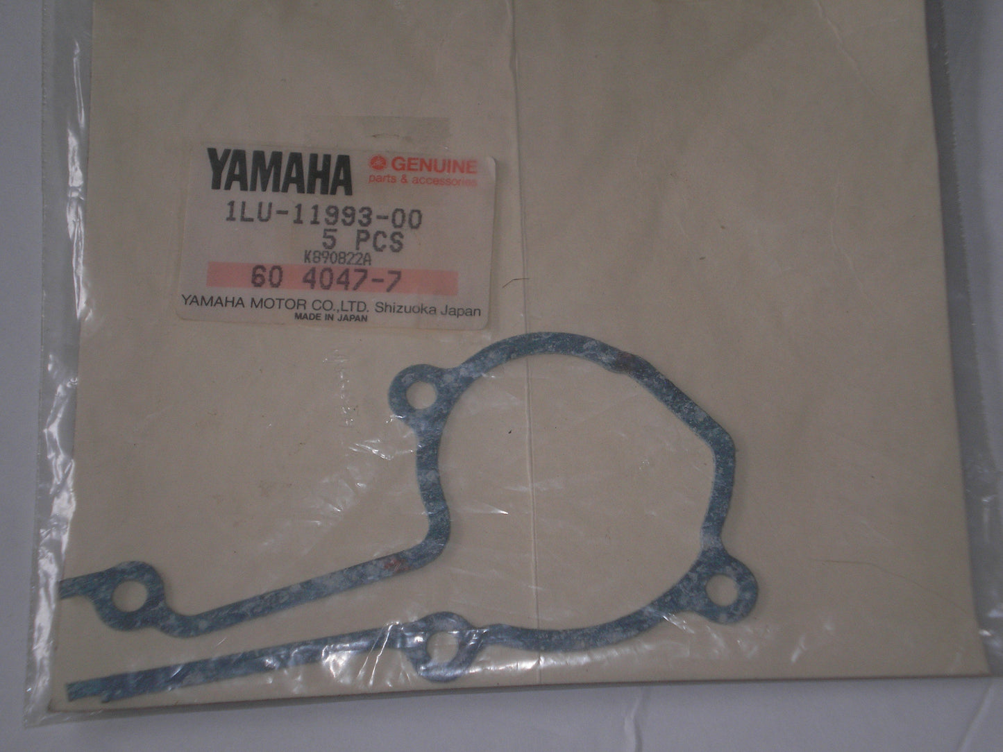 YAMAHA YZ250 1986-87 Power Valve System Housing Gasket 1LU-11993-01 1LU-11993-00