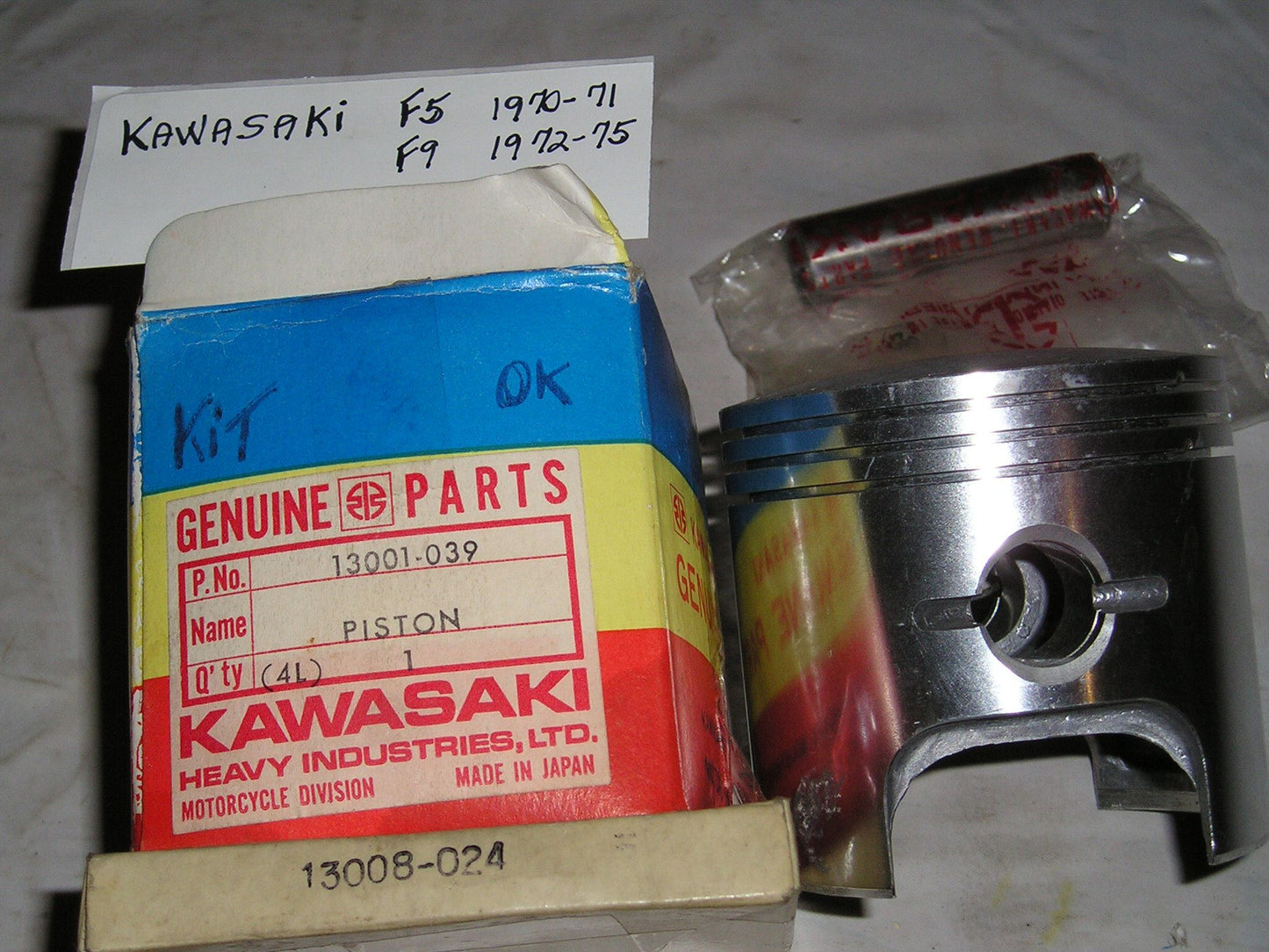 KAWASAKI F5 F9 1970-1975 Piston Kit Standard 13001-039