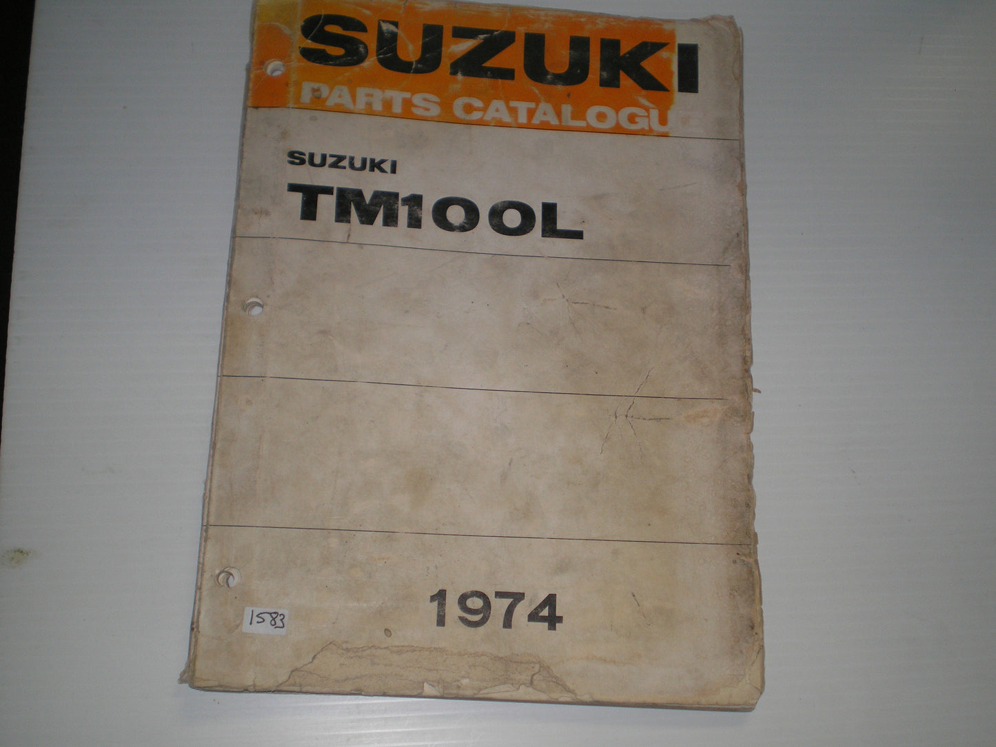 SUZUKI TM100 L Contender 1974 Parts Catalogue #1583