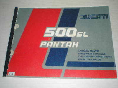DUCATI 500 SL Pantah Illustrated Parts Catalogue #E76