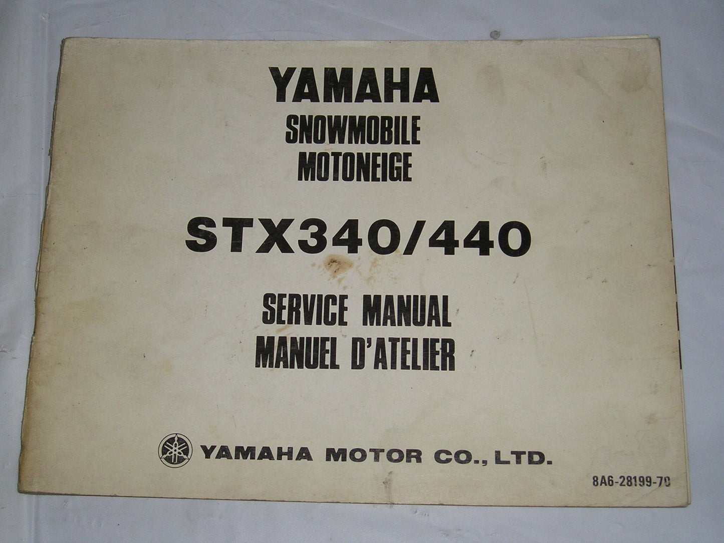 YAMAHA STX340  STX440  1976  Service Manual  8A6-28199-70  #S113