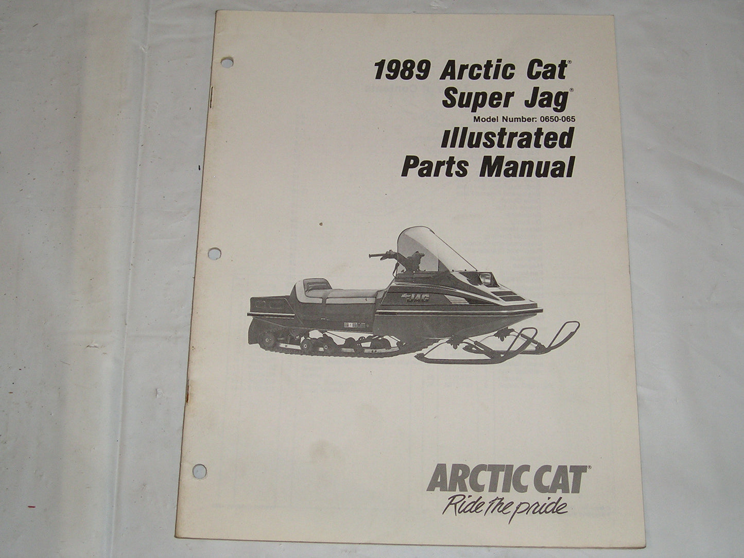 ARCTIC CAT Snowmobile Super Jag 1989 Parts Manual #S25
