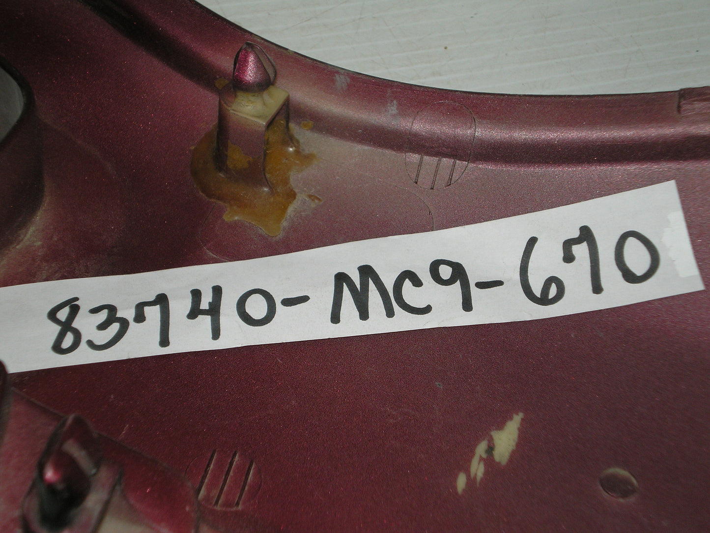 HONDA Nighthawk 450 L/H Frame Side Cover 83740-MC9-670