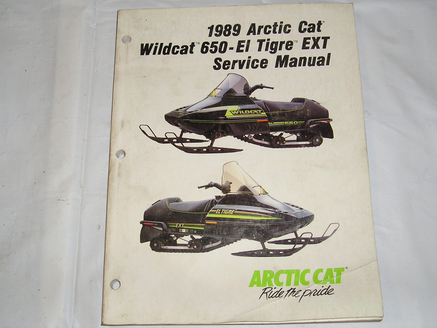 ARCTIC CAT Wildcat 650 & El Tigre EXT 1989 Service Manual 2254-499 #S61