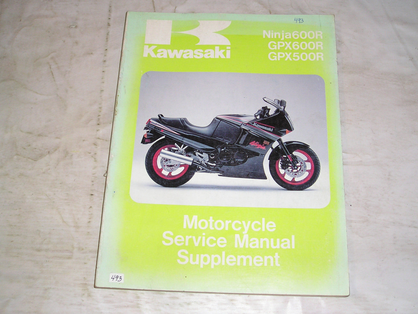 KAWASAKI GPX500 GPX600 1988 Service Supplement Manual 99924-1081-51 #493