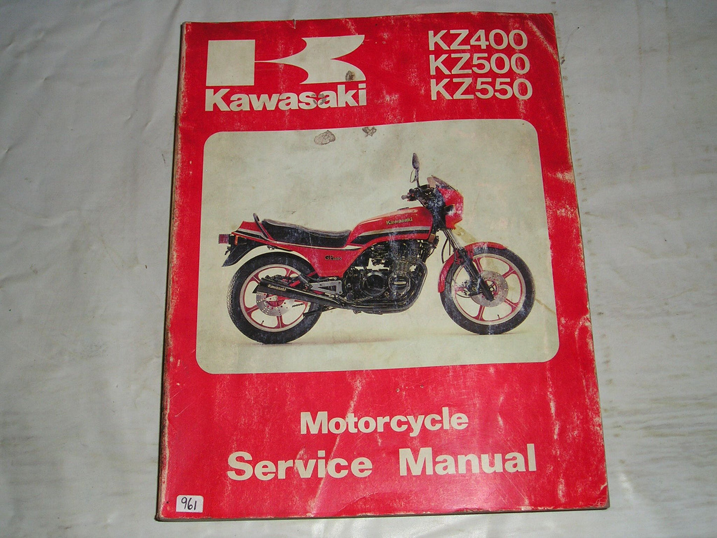 KAWASAKI KZ400 KZ500 KZ550 1979-1983 Service Manual 99924-1018-04 #961