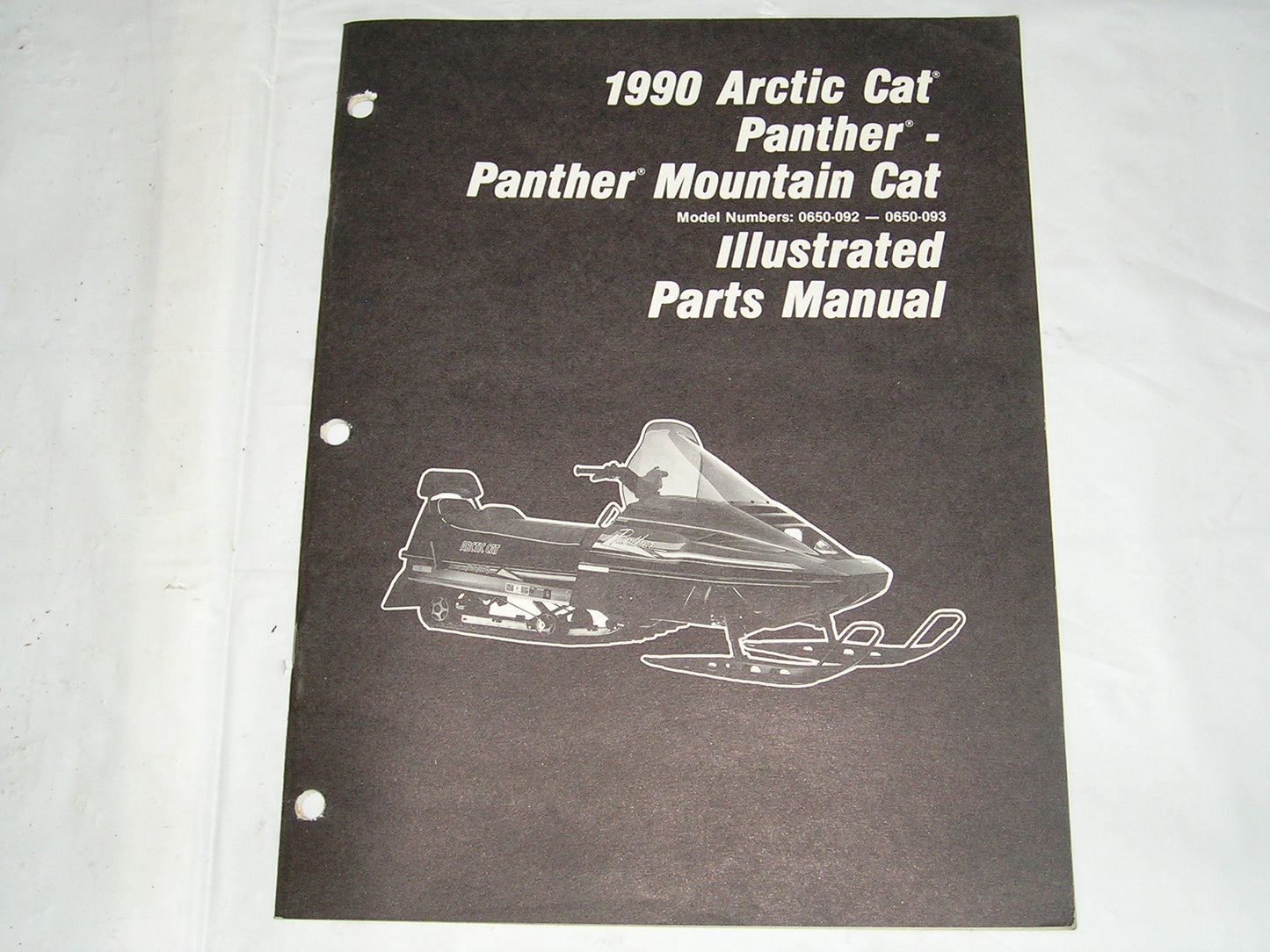 ARCTIC CAT Snowmobile Panther & Panther Mountain Cat 1990 Parts Manual #S39