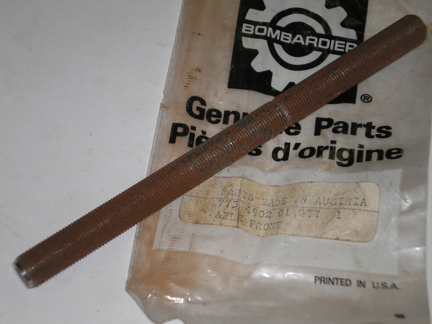 PUCH Magnum Maxi Sears Moped Front Wheel Axle 773-4902-01