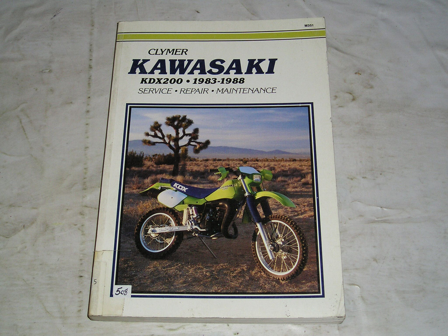 KAWASAKI KDX200 1983-1988 Clymer Service Manual M351 #508
