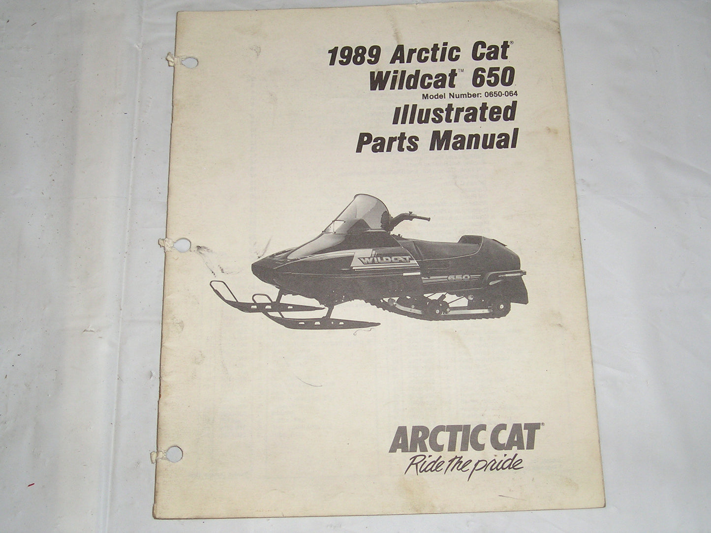 ARCTIC CAT Snowmobile Wildcat 650 1989 Parts Manual #S21