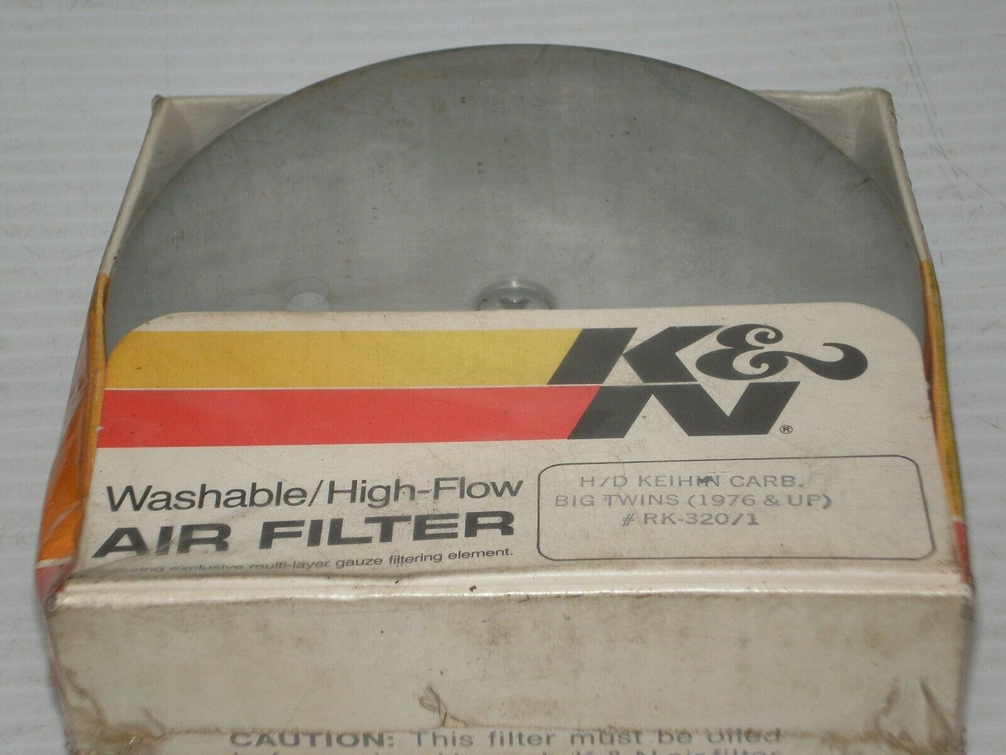 Harley Davidson BT ( Big Twin ) Keihin Carb K&N Air Filter RK-320/1