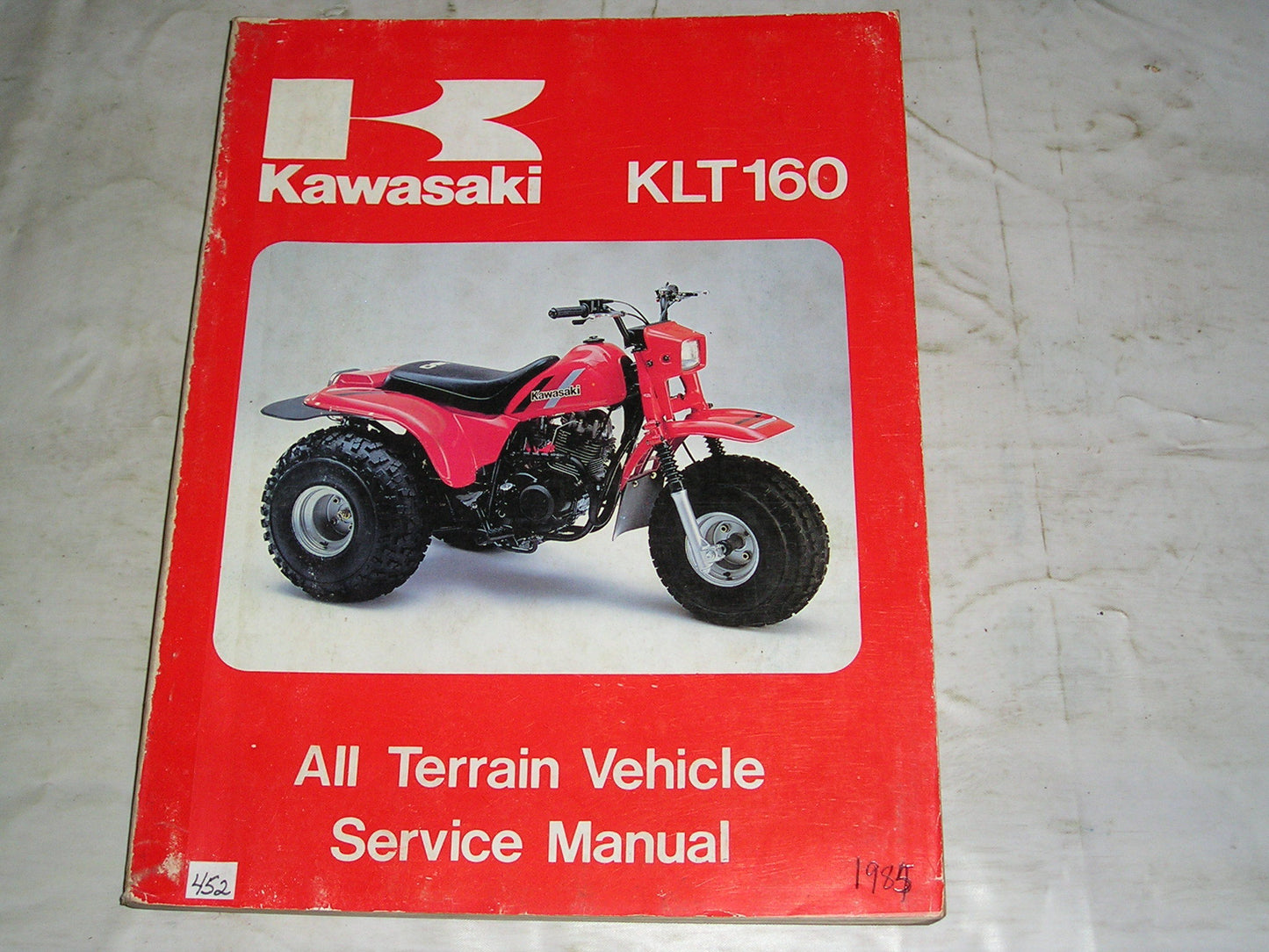 KAWASAKI KLT160 A1 All Terrain 1985 Service Manual 99924-1052-01 #452
