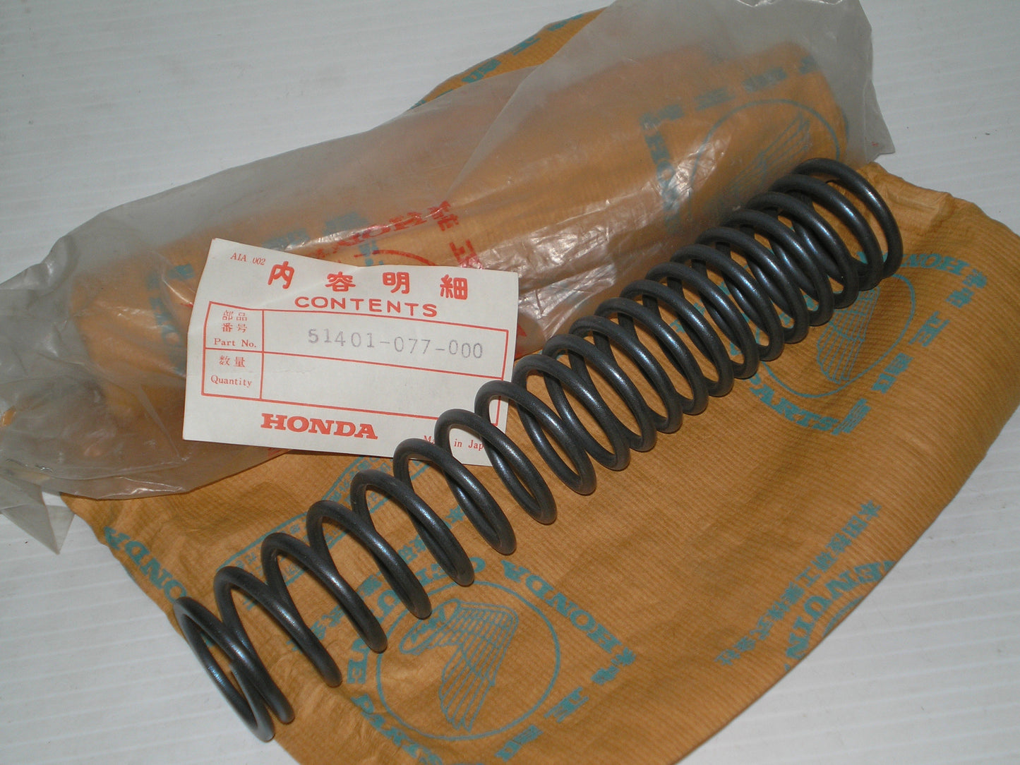 HONDA CT90 K1 1969 Front Fork Spring 51401-077-000