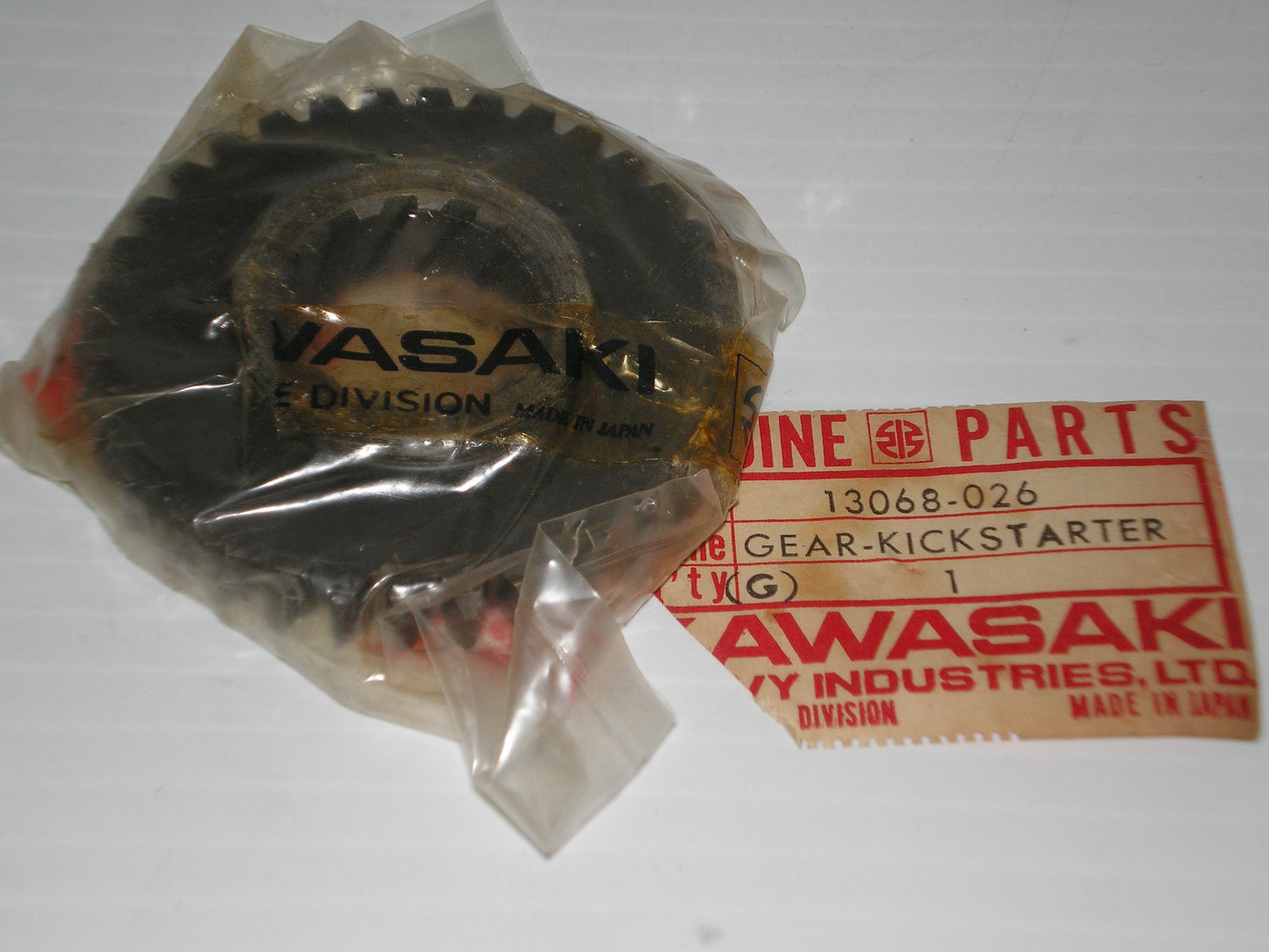 KAWASAKI F6 F7 KD175 KE175 1971-1979 Kick Starter Gear 13068-026