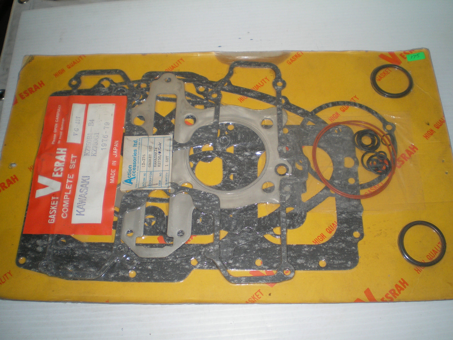 KAWASAKI KZ750 Twin B1-B4 Complete Engine Gasket Set Vesrah # VG-427