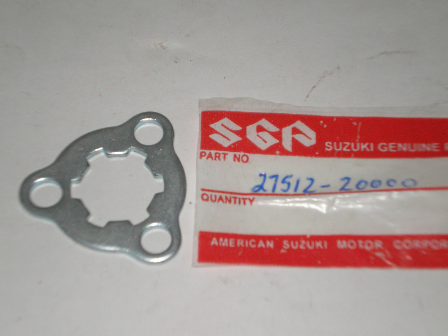 SUZUKI RV90 T125 Transmission Engine Sprocket Lock Plate 27512-20000