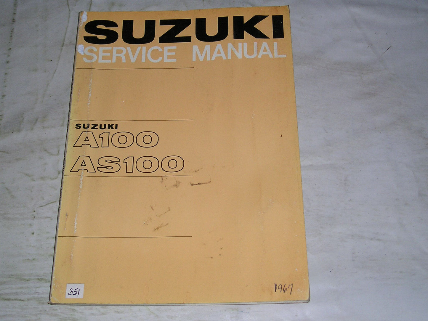 SUZUKI A100 Charger AS100 Sierra 1968 Service Manual #351