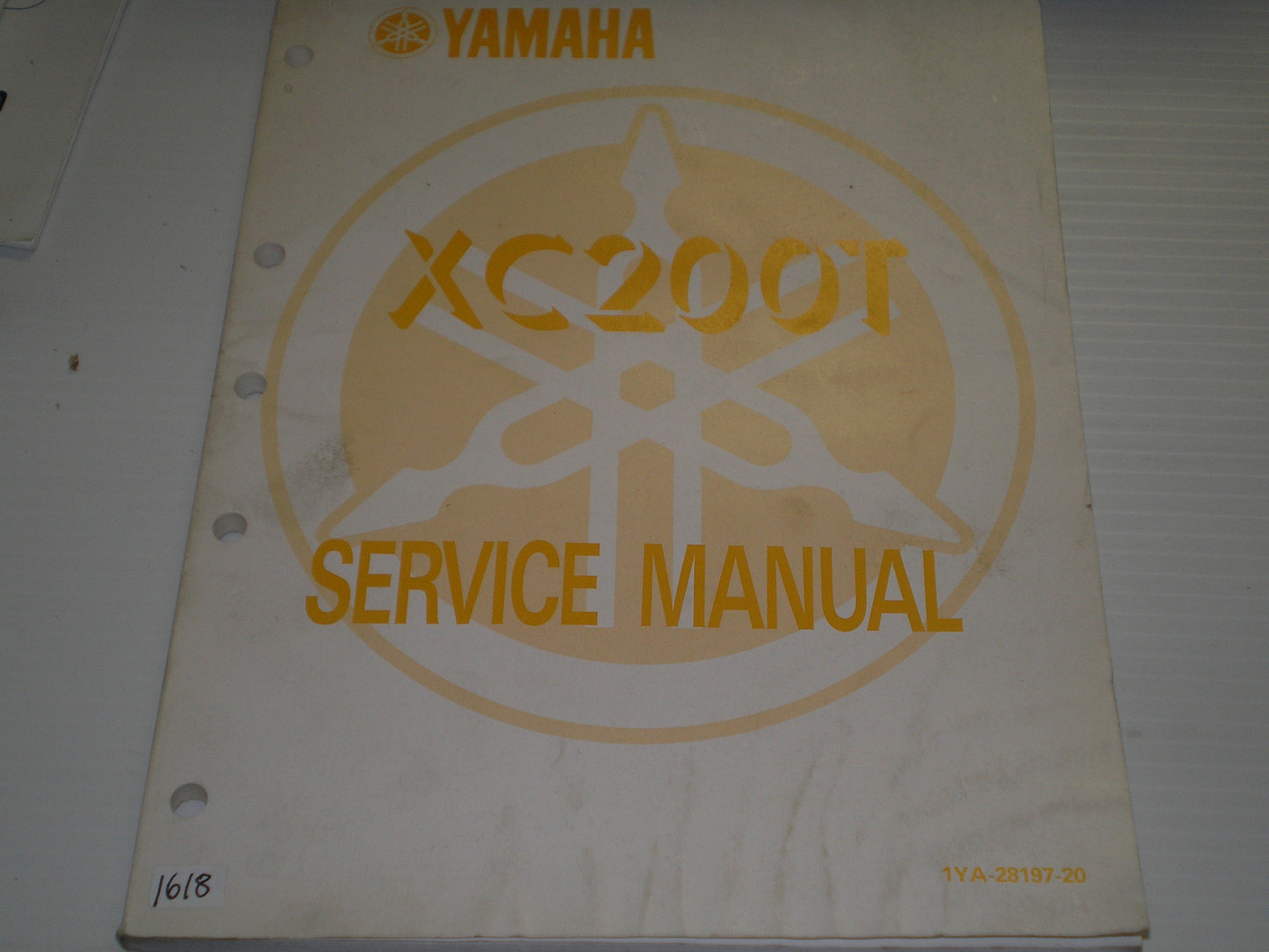 YAMAHA XC200 T Riva 200 1987 Service Manual 1YA-28197-20 #1618