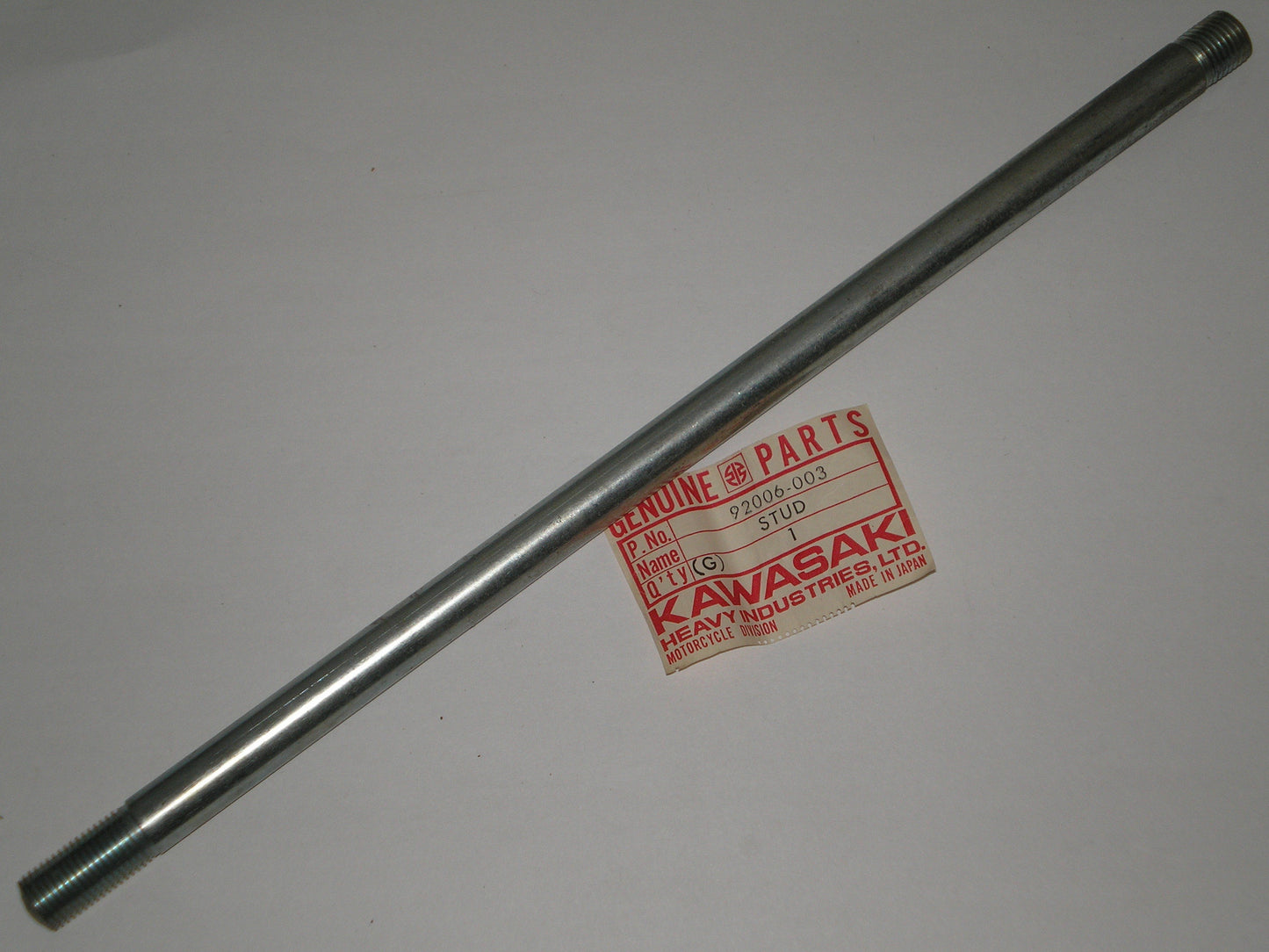 KAWASAKI F6 F7 Factory Engine Frame Fitting Stud 92006-003