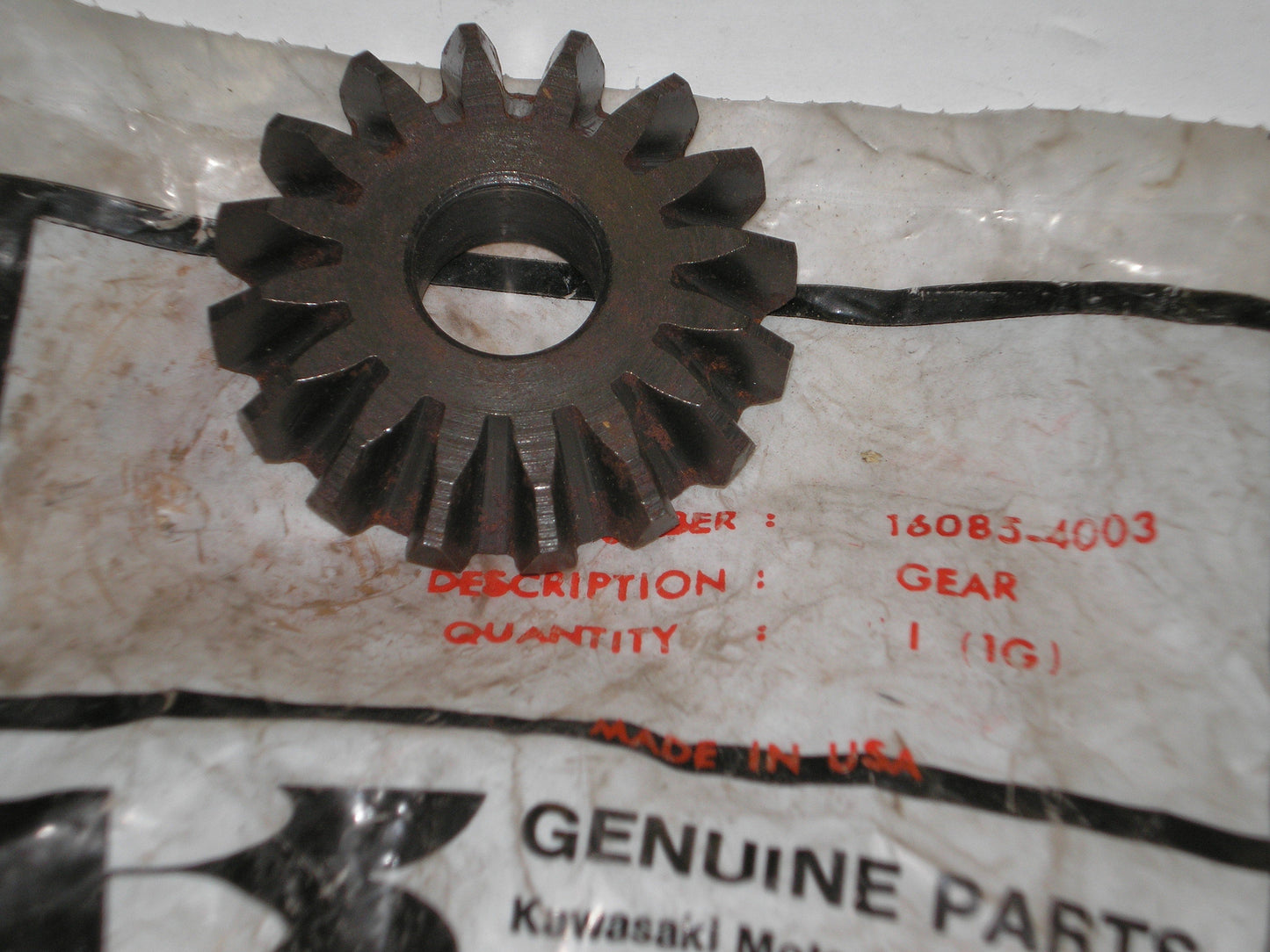 KAWASAKI KLT200 DUCKSTER Atv Rear Axle Gear 16085-4003