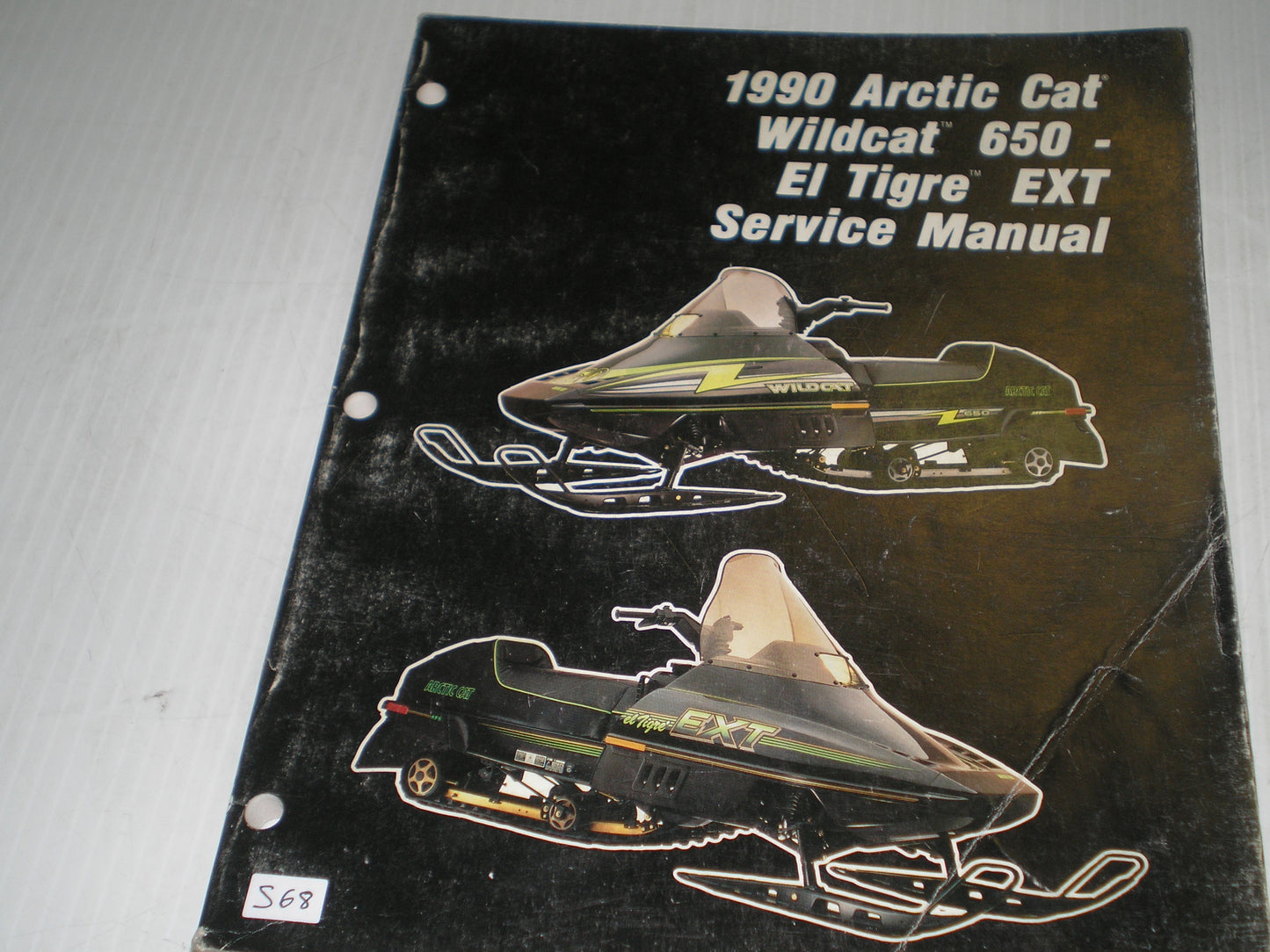 ARCTIC CAT Wildcat 650 & El Tigre EXT 1990 Service Manual 2254-577 #S68
