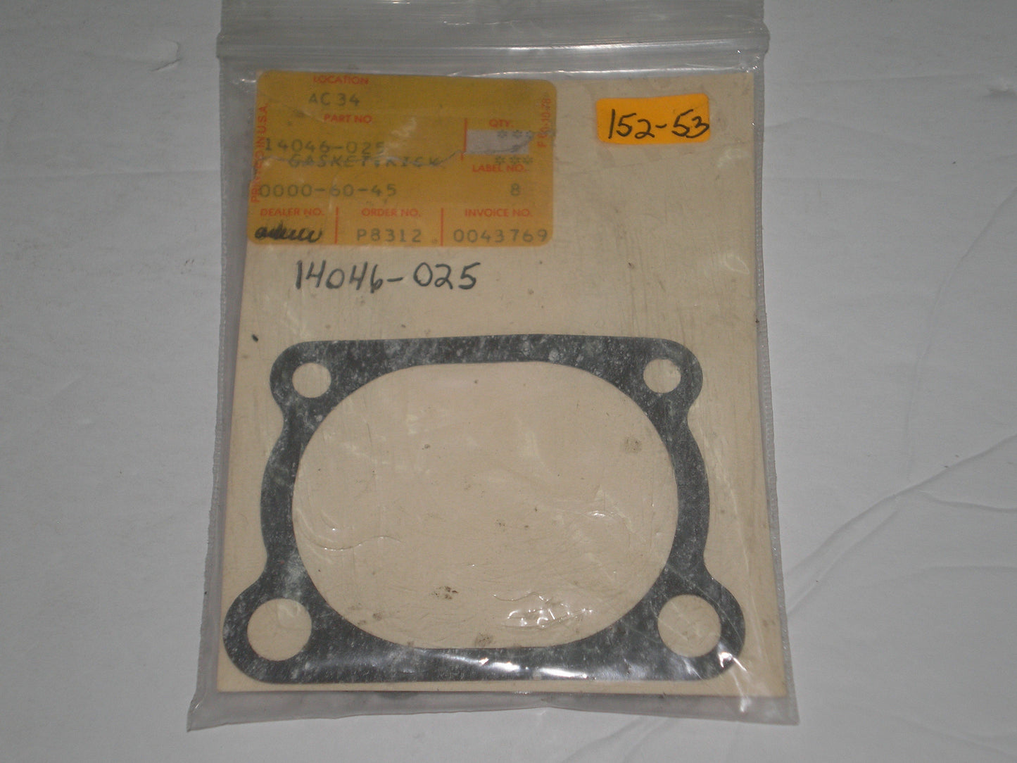 KAWASAKI KZ900 KZ1000 Z1 Kick Start Cover Gasket 14046-025 / 11060-1606