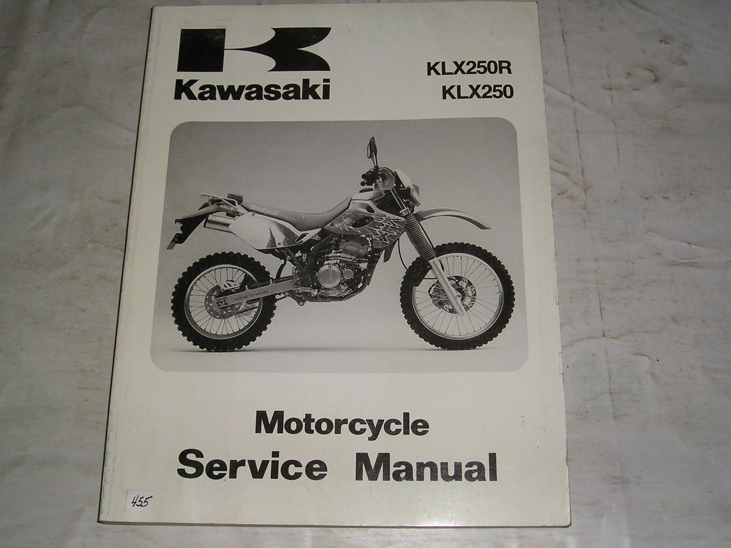 KAWASAKI KLX250 KLX250R 1993-1996 Service Manual 99924-1165-03 #455