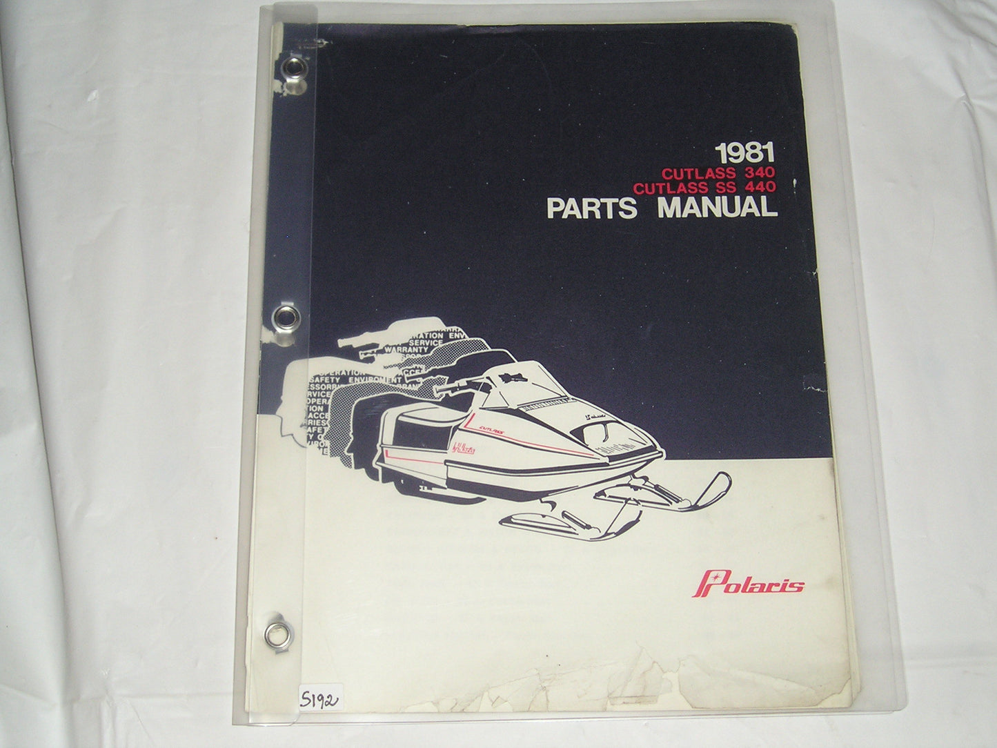 POLARIS Cutlass 340 & Cutlass SS 440 1981 Parts Catalogue 9910726 #S192
