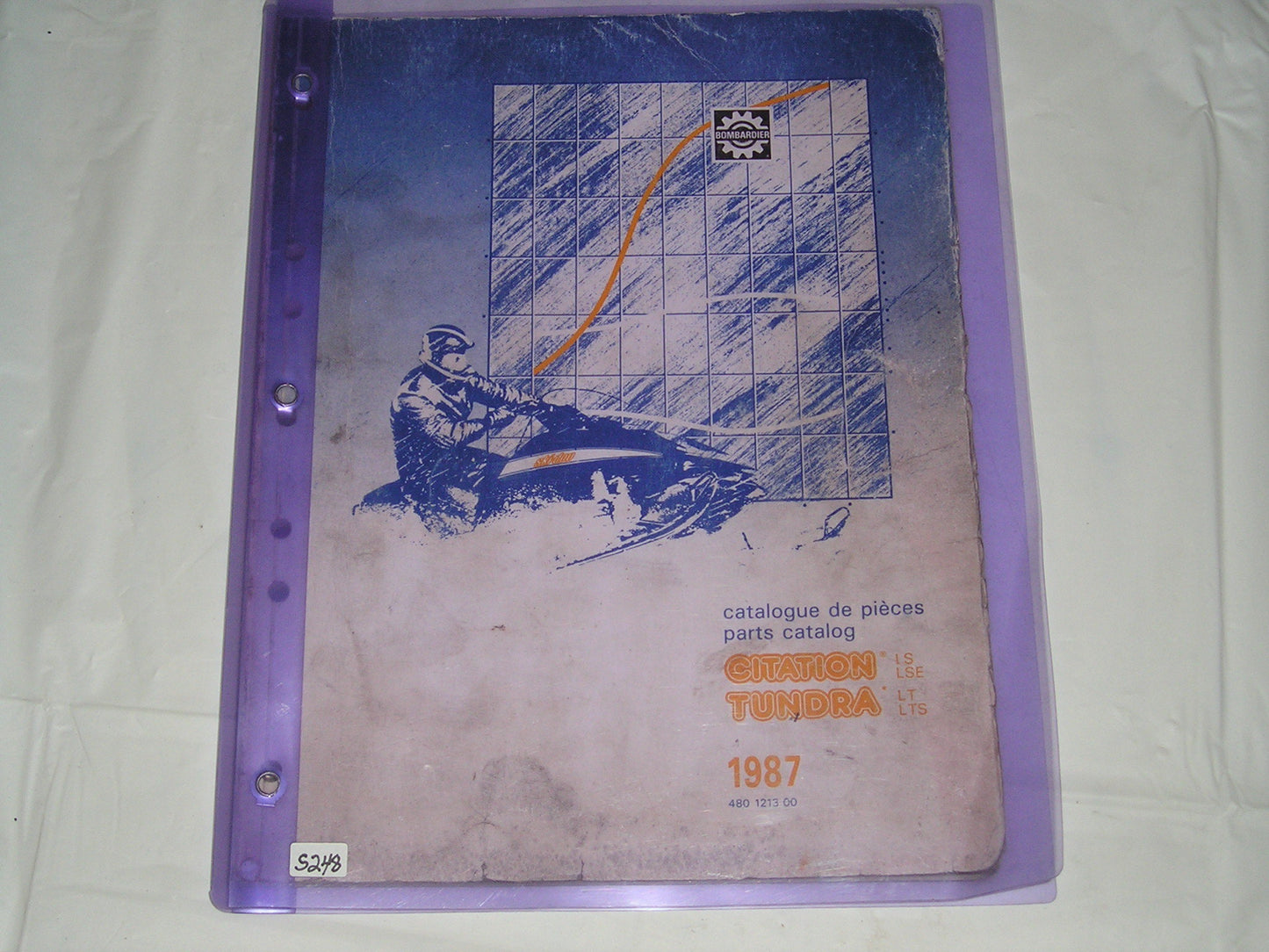 BOMBARDIER SKI-DOO Citation Tundra 1987 Parts Catalogue 480 1213 00 #S210