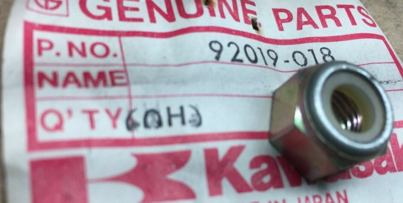 KAWASAKI F11 F12 KX125 KX250 KX400 KX450 KZ900 Nylock Nut 92019-018