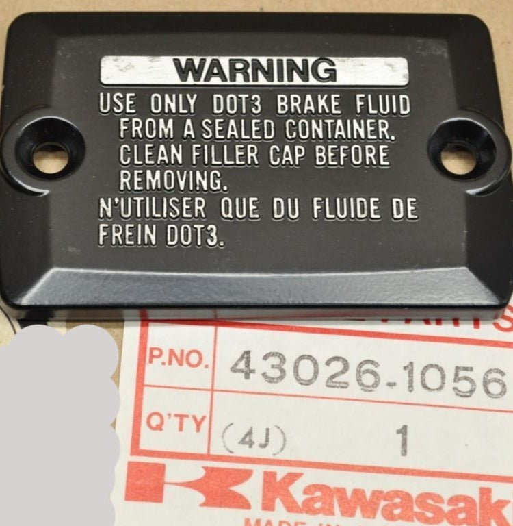 KAWASAKI EN450 VN700 VN750 Brake Master Cylinder Cap 43026-1056