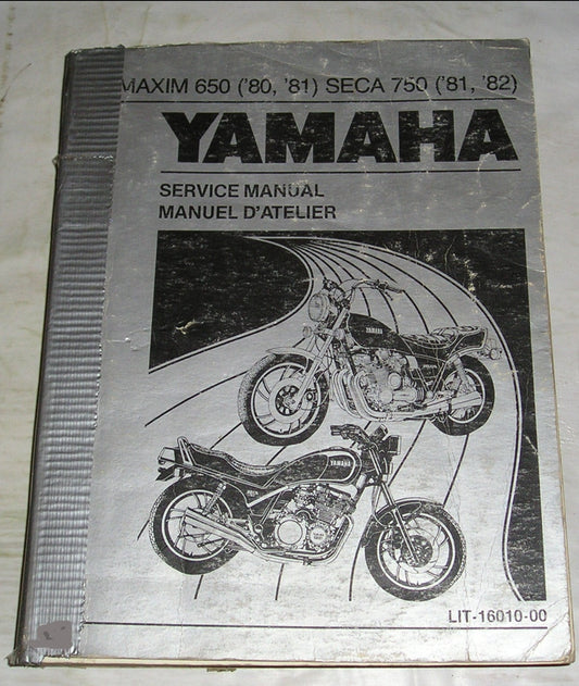 YAMAHA XJ650 Maxim XJ750 Seca  1980-1982  Supplementary Service  Manual  LIT-16010-01  #B191
