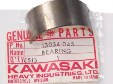 KAWASAKI KZ750 Factory Metal Connecting Rod Bearing 13034-045