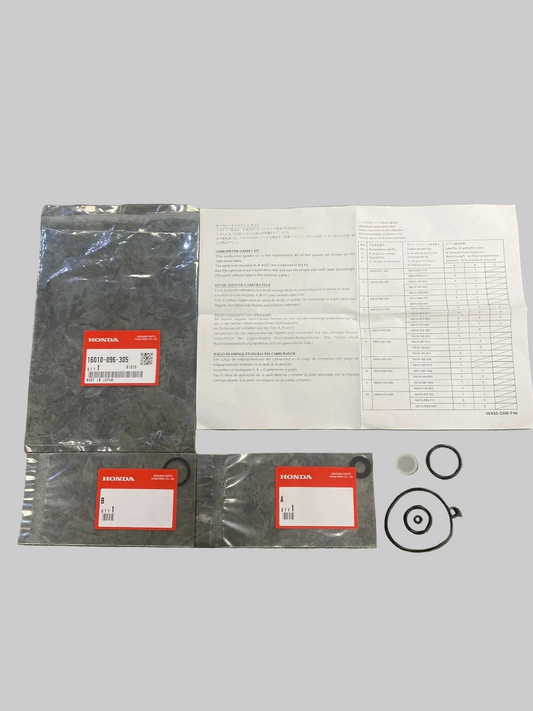 HONDA ATC110 CT90 CT110 Factory Carburetor Gasket Set  16010-096-305 / 16010-096-720 / 16010-096-721 / 16010-943-003