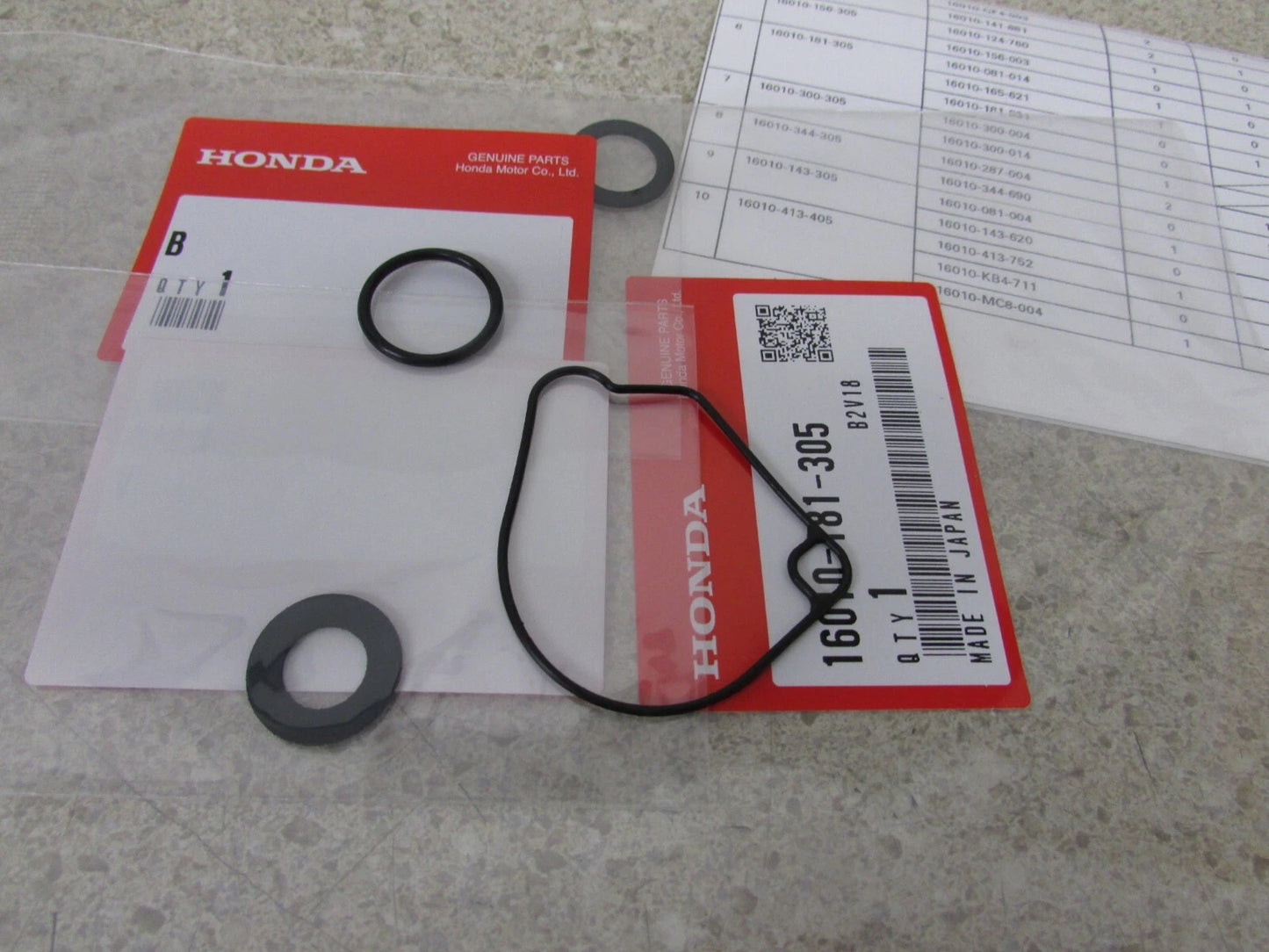 HONDA CRF50 XR50 Z50 Gasket Set  16010-181-305 / 16010-165-621 / 16010-181-831 / 16010-081-014
