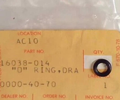 KAWASAKI KZ400 Factory Carburetor Drain Plug Screw O'Ring  16038-014 / 92055-1003