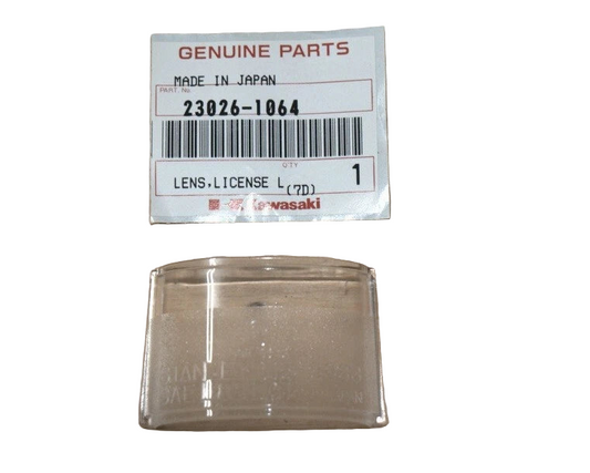KAWASAKI EN450 EX250 KLX650 VN700 VN750 ZG1200 ZL600 ZL1000 Factory License Plate Lamp Lens 23026-1064